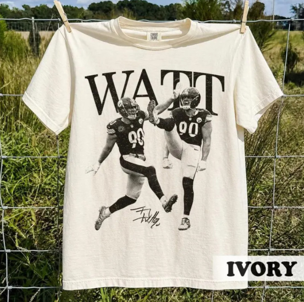 T.J. Watt Comfort Color Shirt, Pittsburgh Football Game Day Graphic Gift For Fan